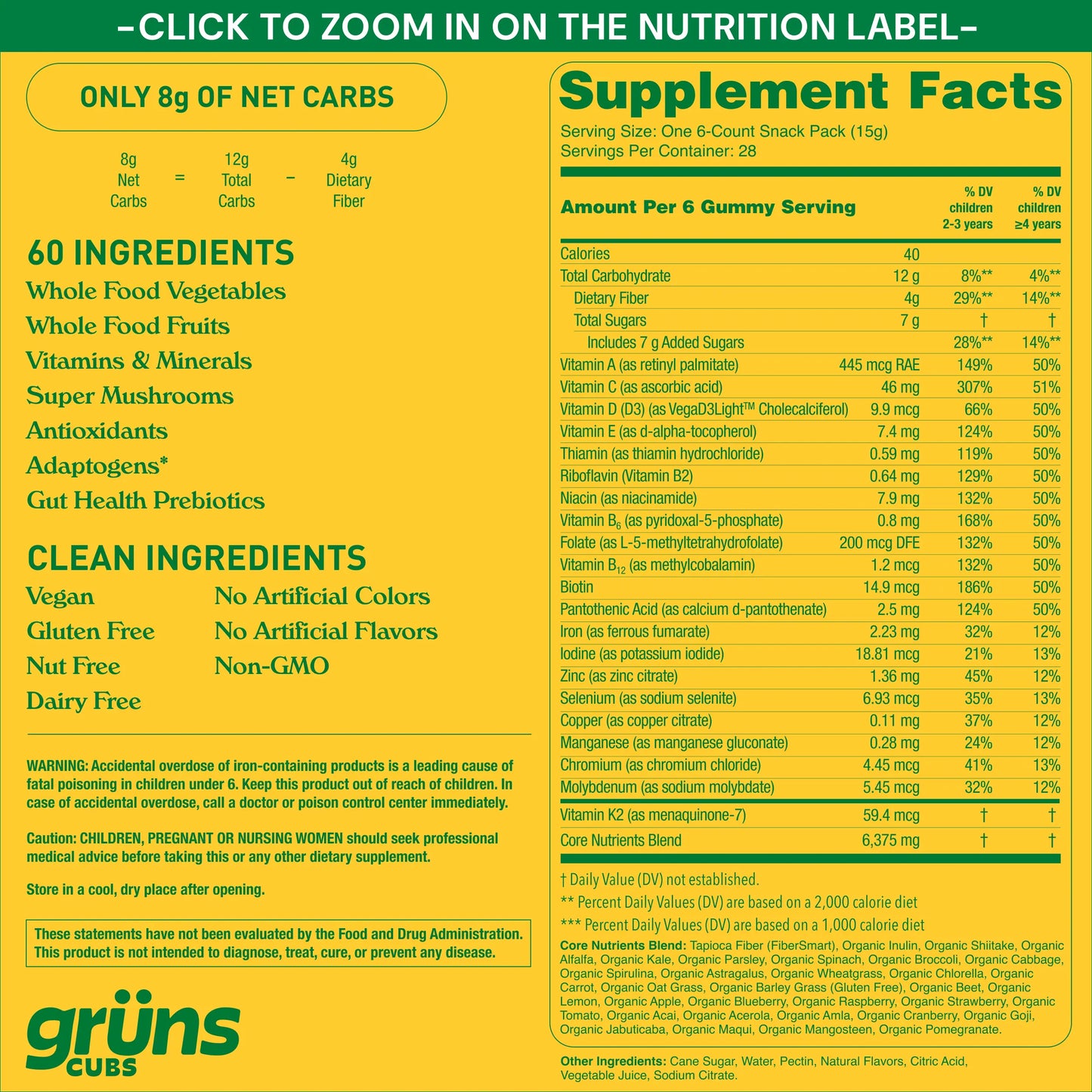 Gruns Kids Gummies