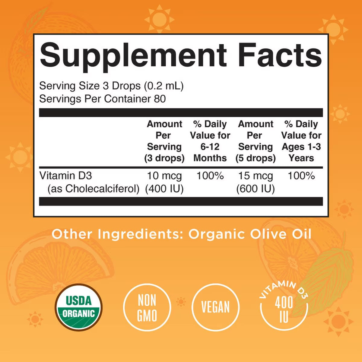 Infant Vitamin D3
