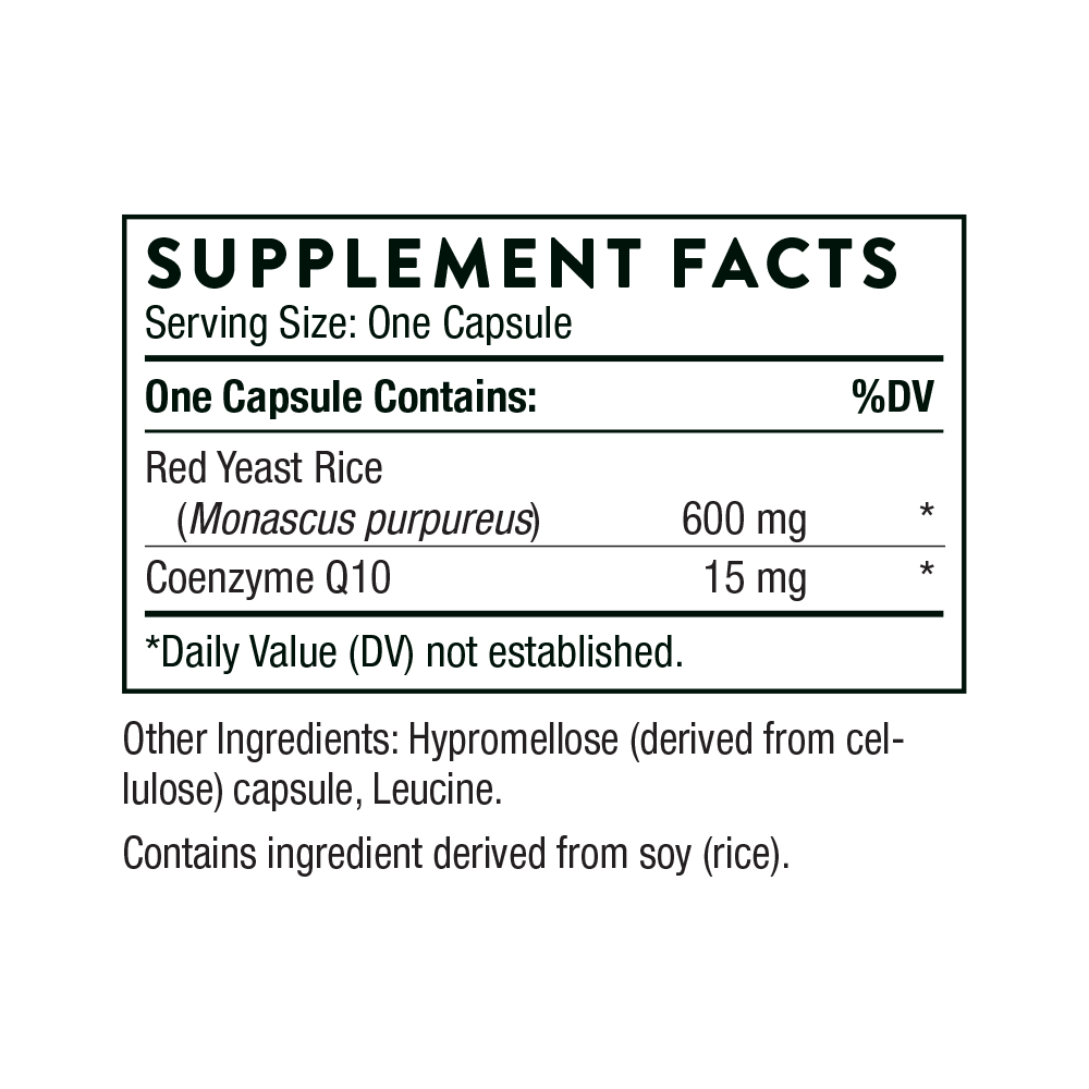 Thorne Red Yeast Rice + CoQ10