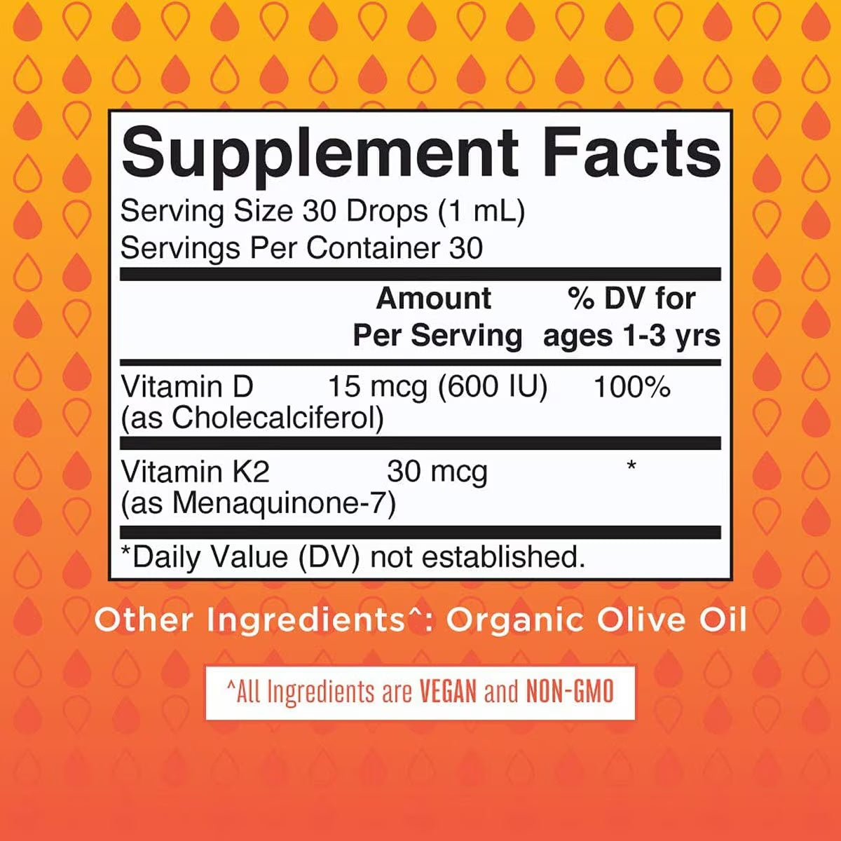 Toddler Vitamin D3+K2