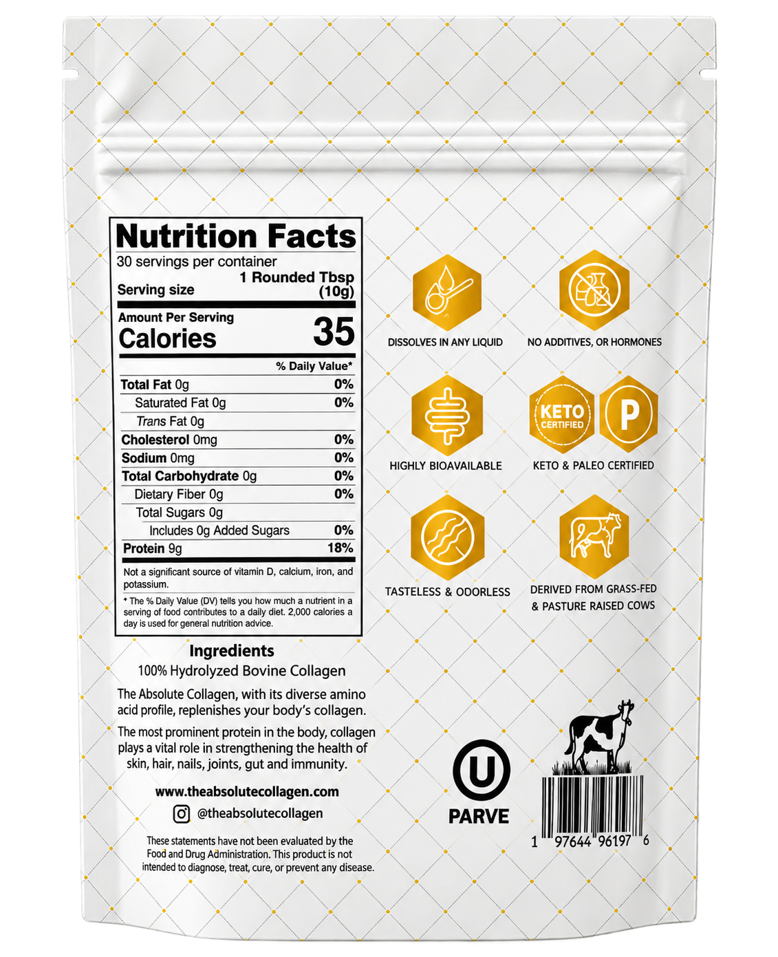 The Absolute Collagen (grassfed bovine / kosher)