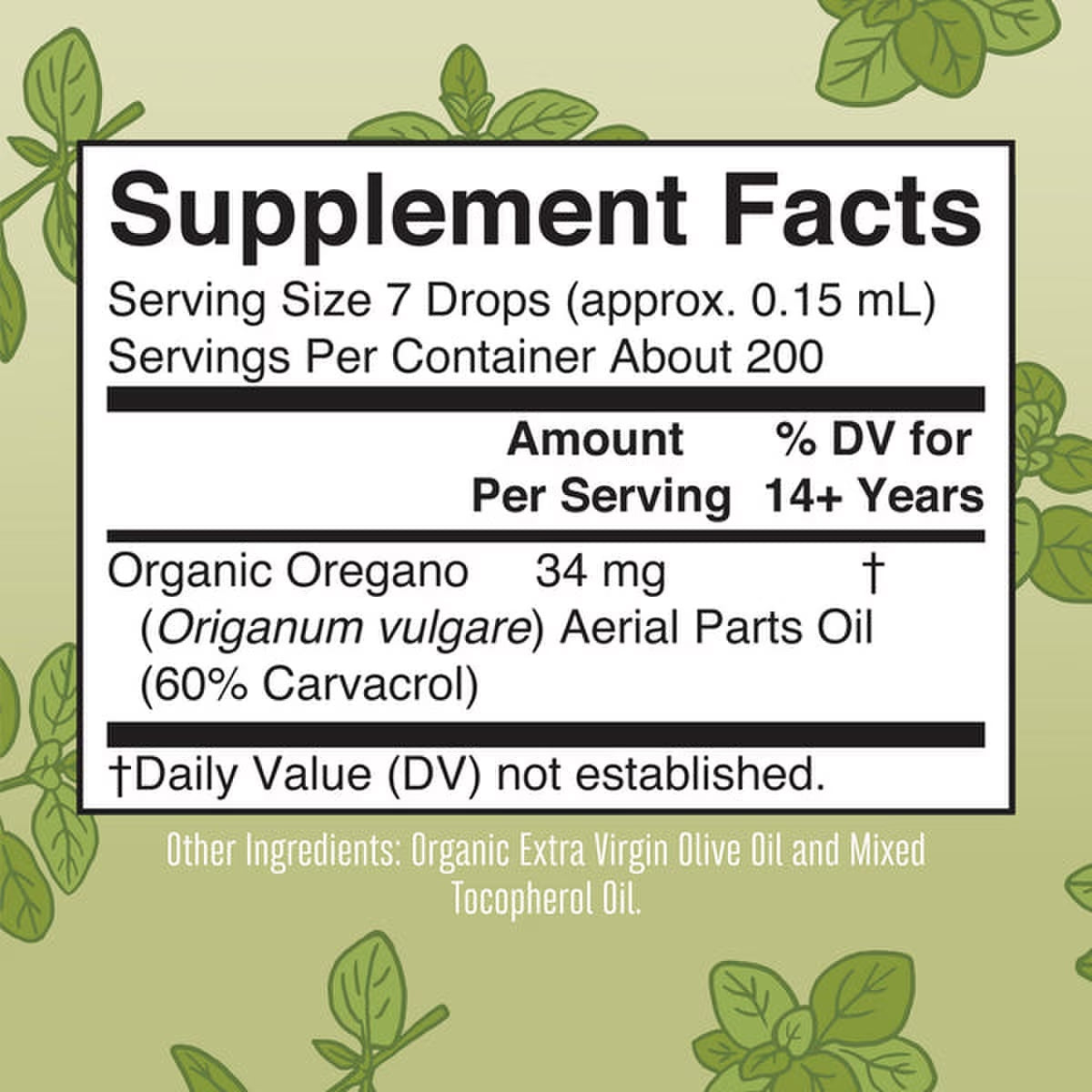 Oil of Oregano Herbal Drops