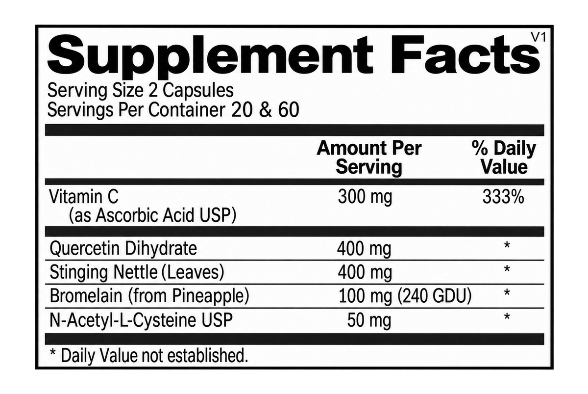 Natural D-Hist® (D-Histamine) (120 count)