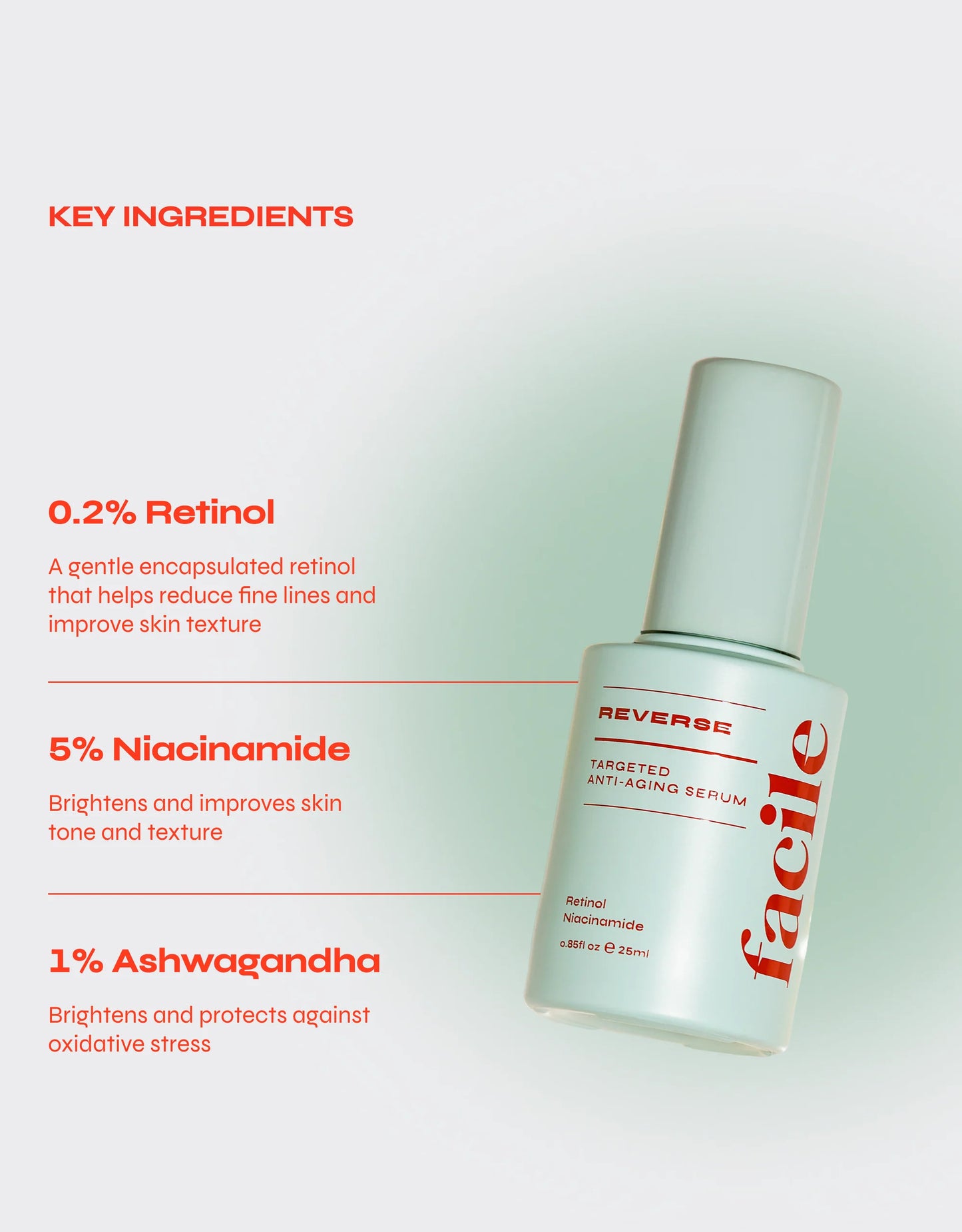 Facile REVERSE Anti-Aging Serum for Fine Lines