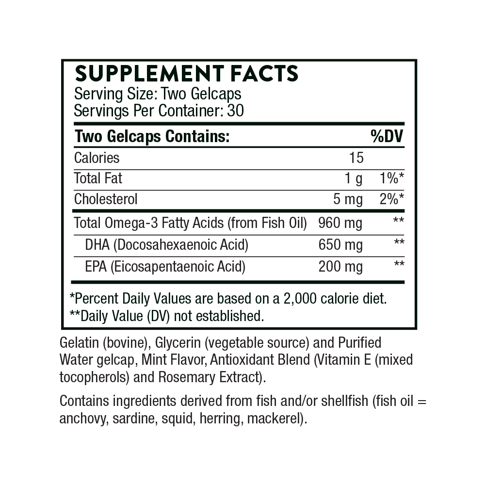 Prenatal DHA Omega 3 Fatty Acids (bovine capsule)