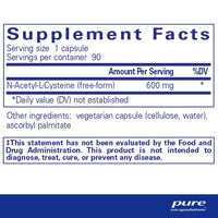 NAC (N-Acetyl-l-Cysteine) 600 mg (90 count)